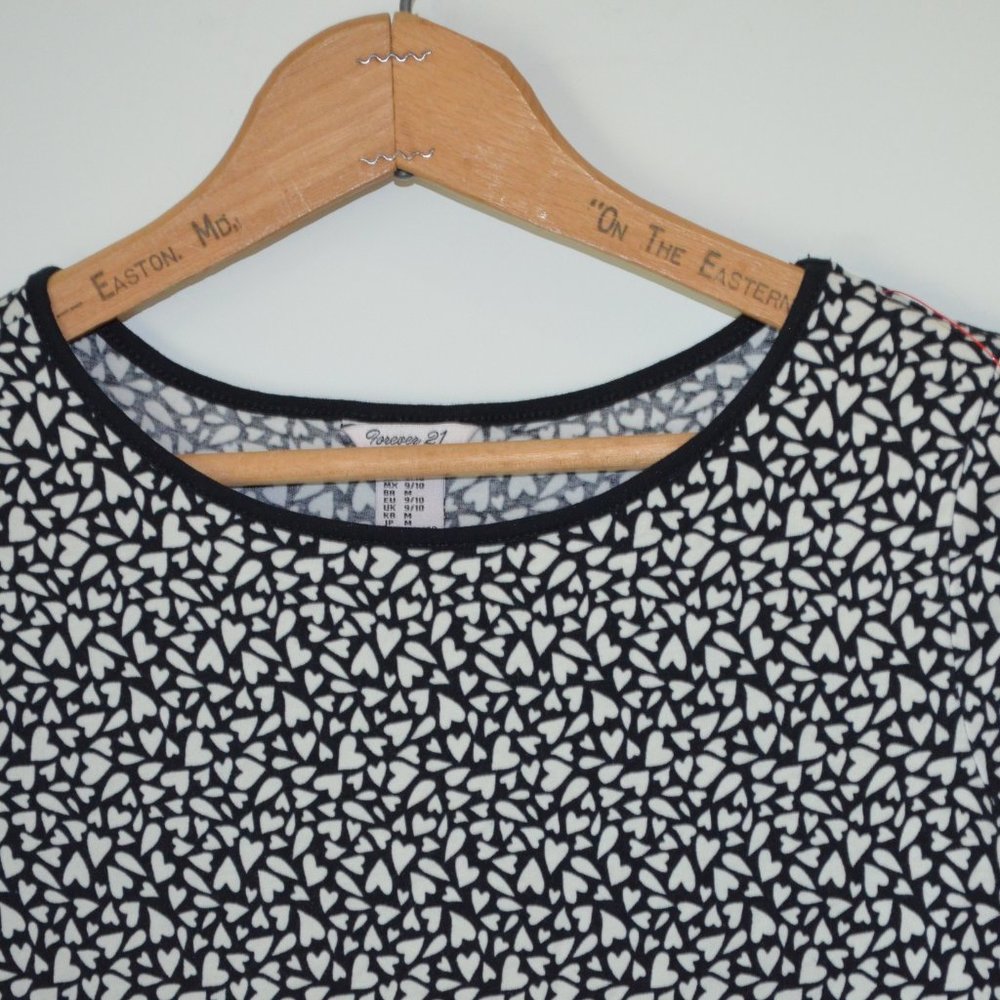Forever 21 Girls US 9/10 Heart Print Dress - Picture 2 of 8